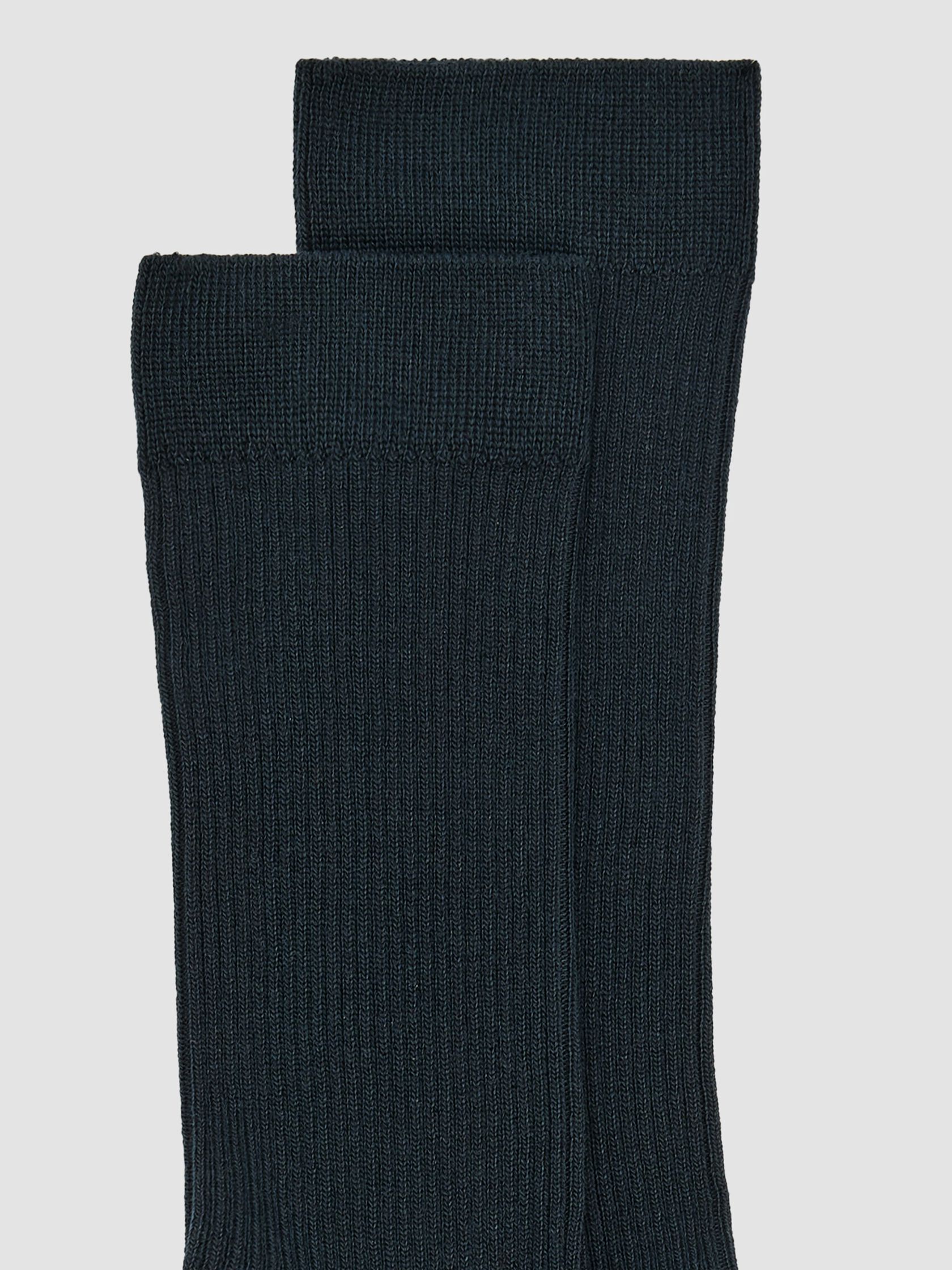 Ribbed Knit Trouser Sock