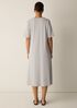 Ribbed Knit V-Neck Dress