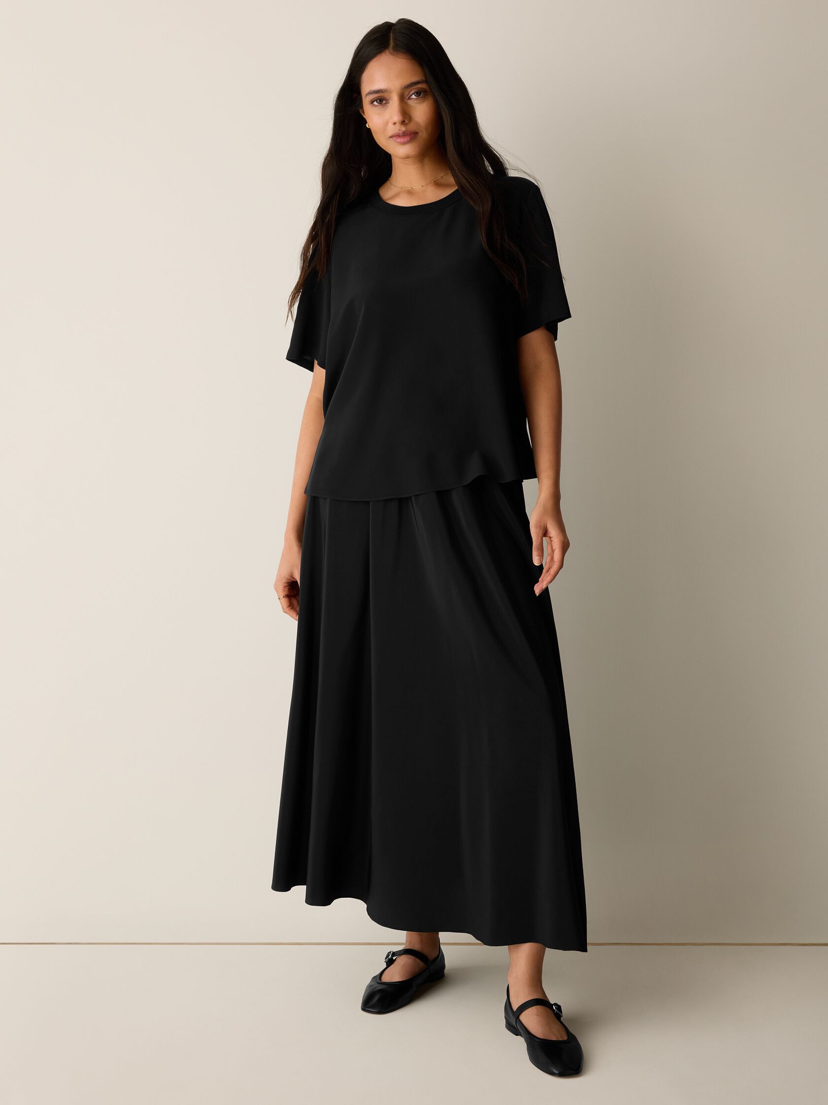 Silk Crepe de Chine Bold Tee