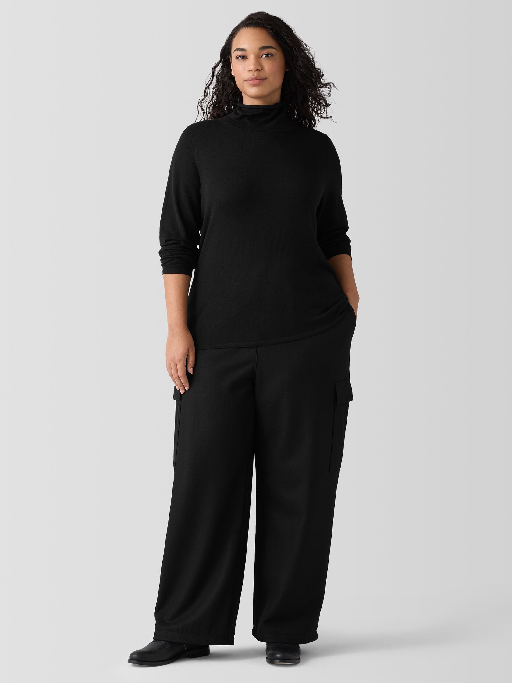 Felted Wool Jersey Cargo Pant in Regenerative Wool