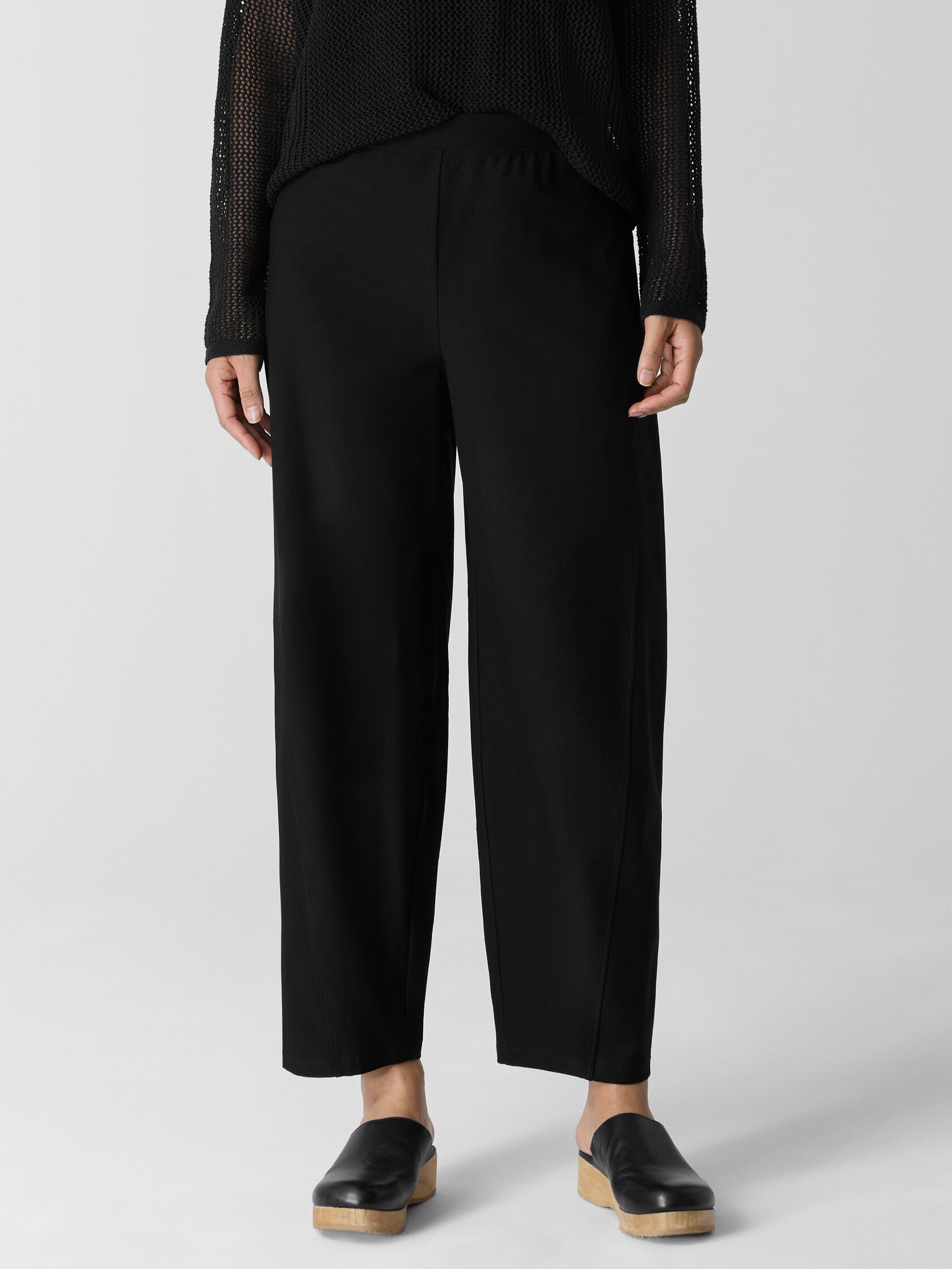 Washable Stretch Crepe Lantern Pant