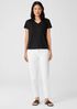 Organic Pima Cotton Jersey V-Neck Tee