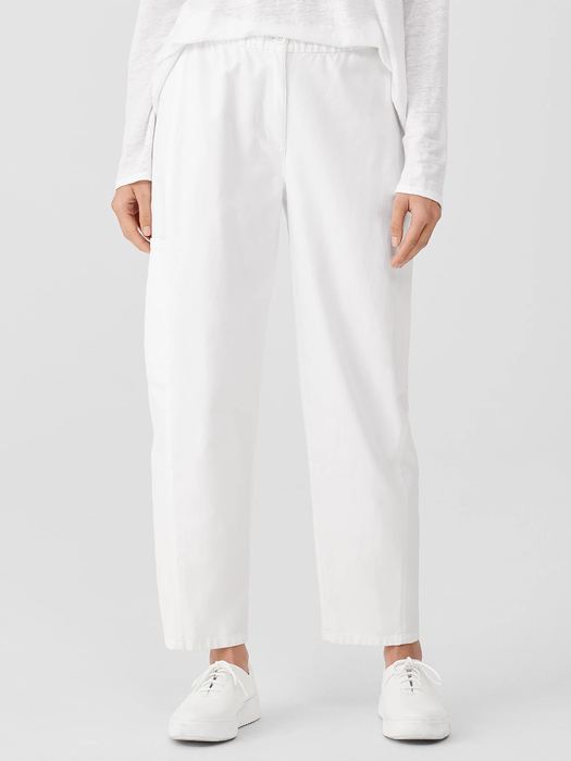 Cotton Hemp Stretch Lantern Pant