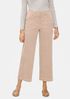 Cotton Corduroy Wide-Leg Ankle Pant