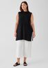 Organic Linen Cotton Funnel Neck Top