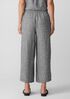 Puckered Organic Linen Wide-Leg Pant