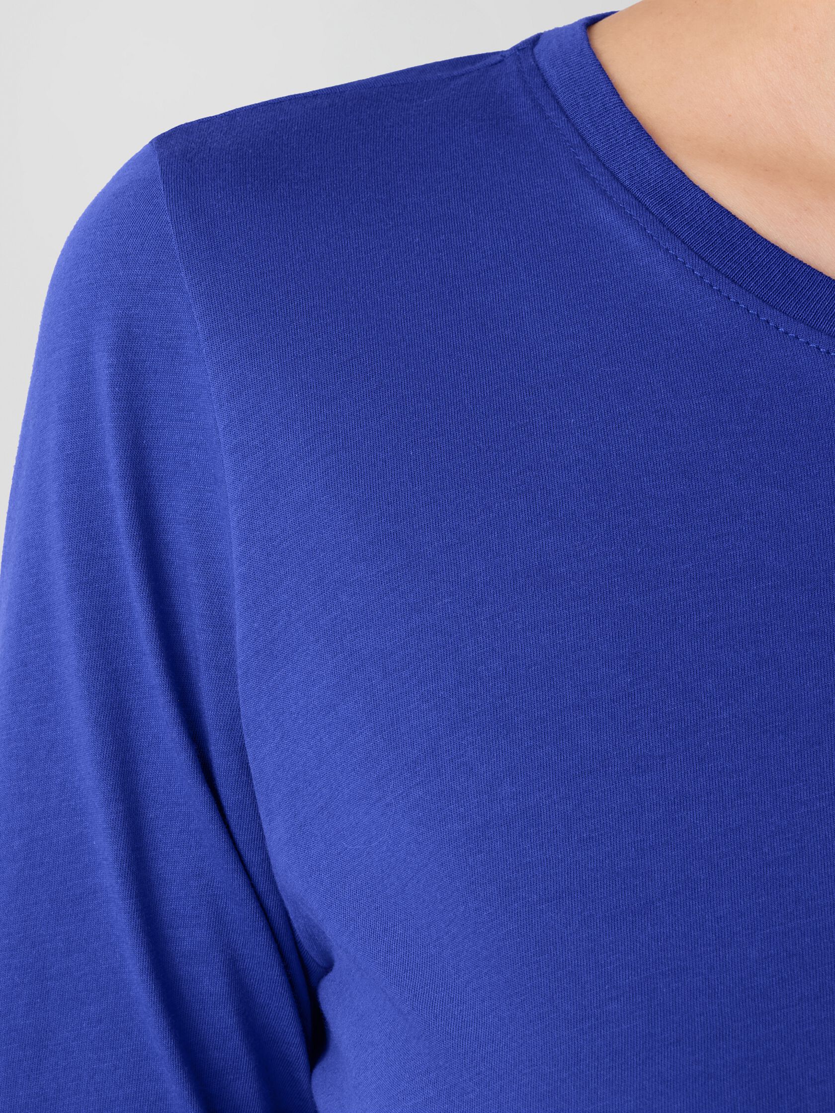 Organic Pima Cotton Jersey Long-Sleeve Tee