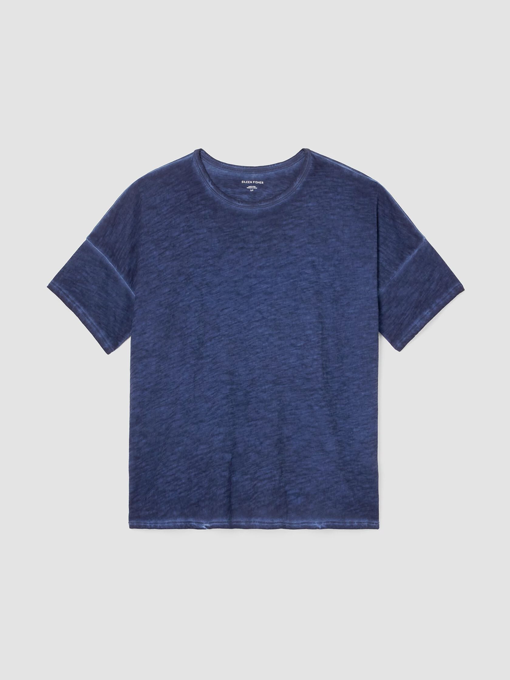 Organic Cotton Hazy Slub Crew Neck Tee