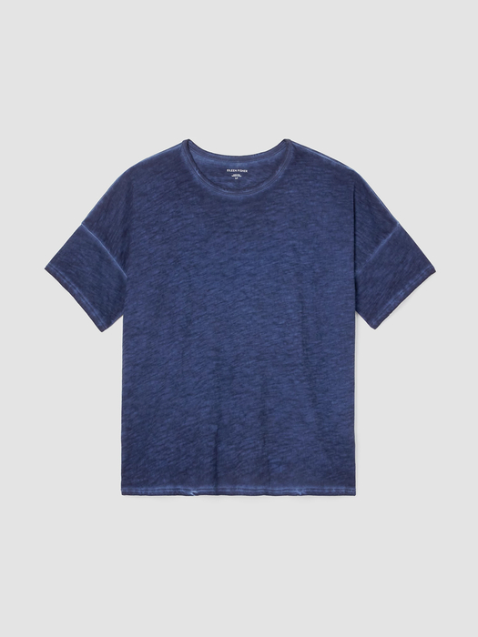 Organic Cotton Hazy Slub Crew Neck Tee