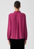 Silk Georgette Crepe Classic Collar Shirt