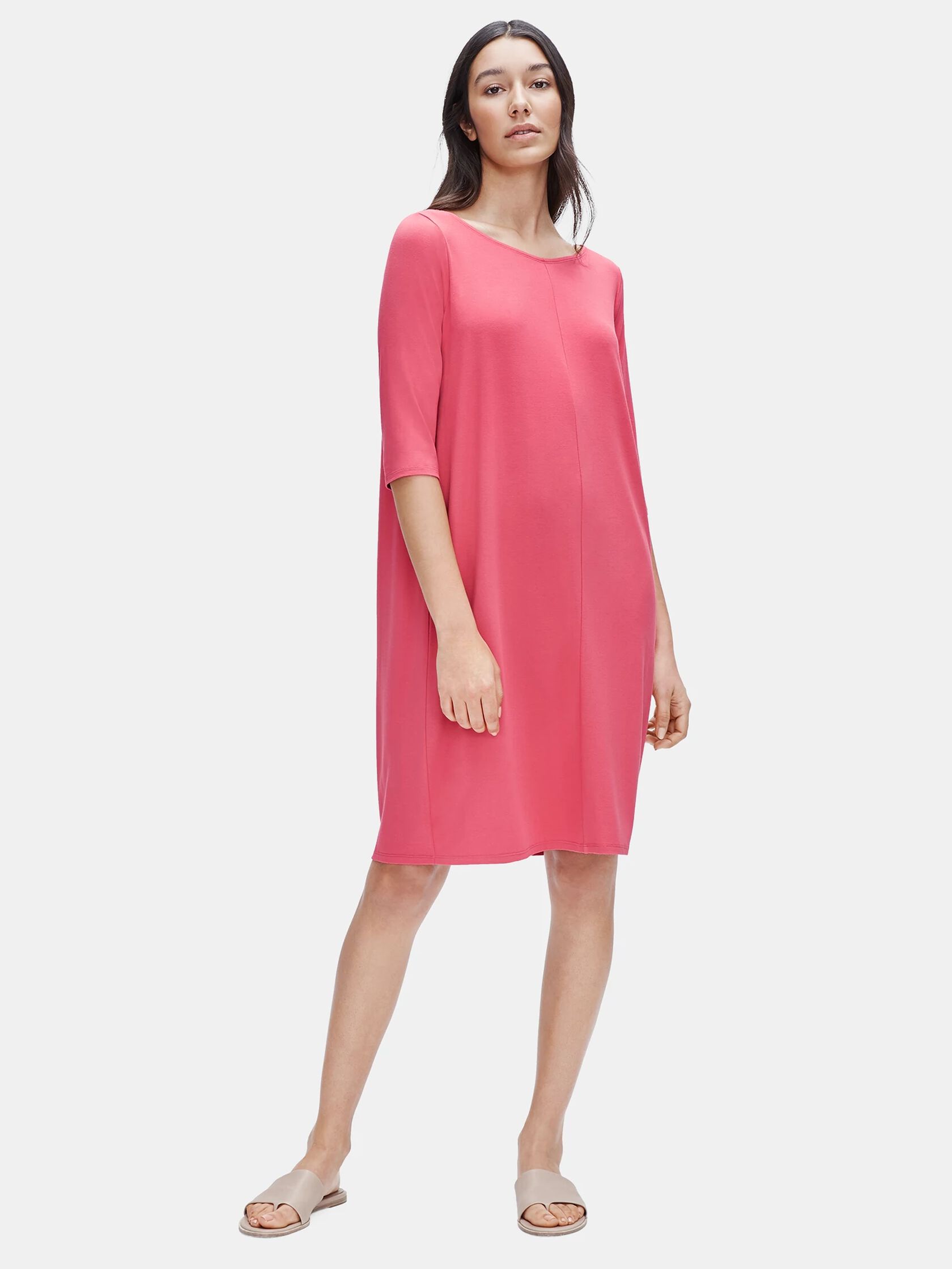 Viscose Jersey V-Neck Dress