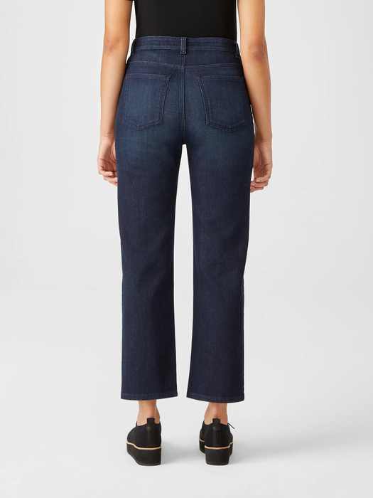 Organic Cotton Stretch Straight Ankle Jean