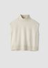 Fine Felted Wool Turtleneck Top in Regenerative Wool