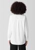 Washed Organic Cotton Poplin Classic Collar Long Shirt