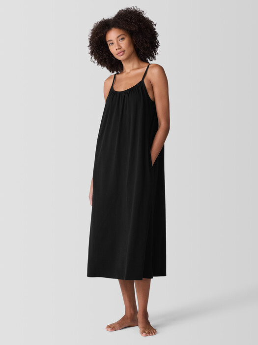 Organic Cotton Interlock Cami Sleep Dress | EILEEN FISHER Organic Cotton Interlock Cami Sleep Dress | EILEEN FISHER