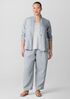 Organic Linen High Collar Jacket