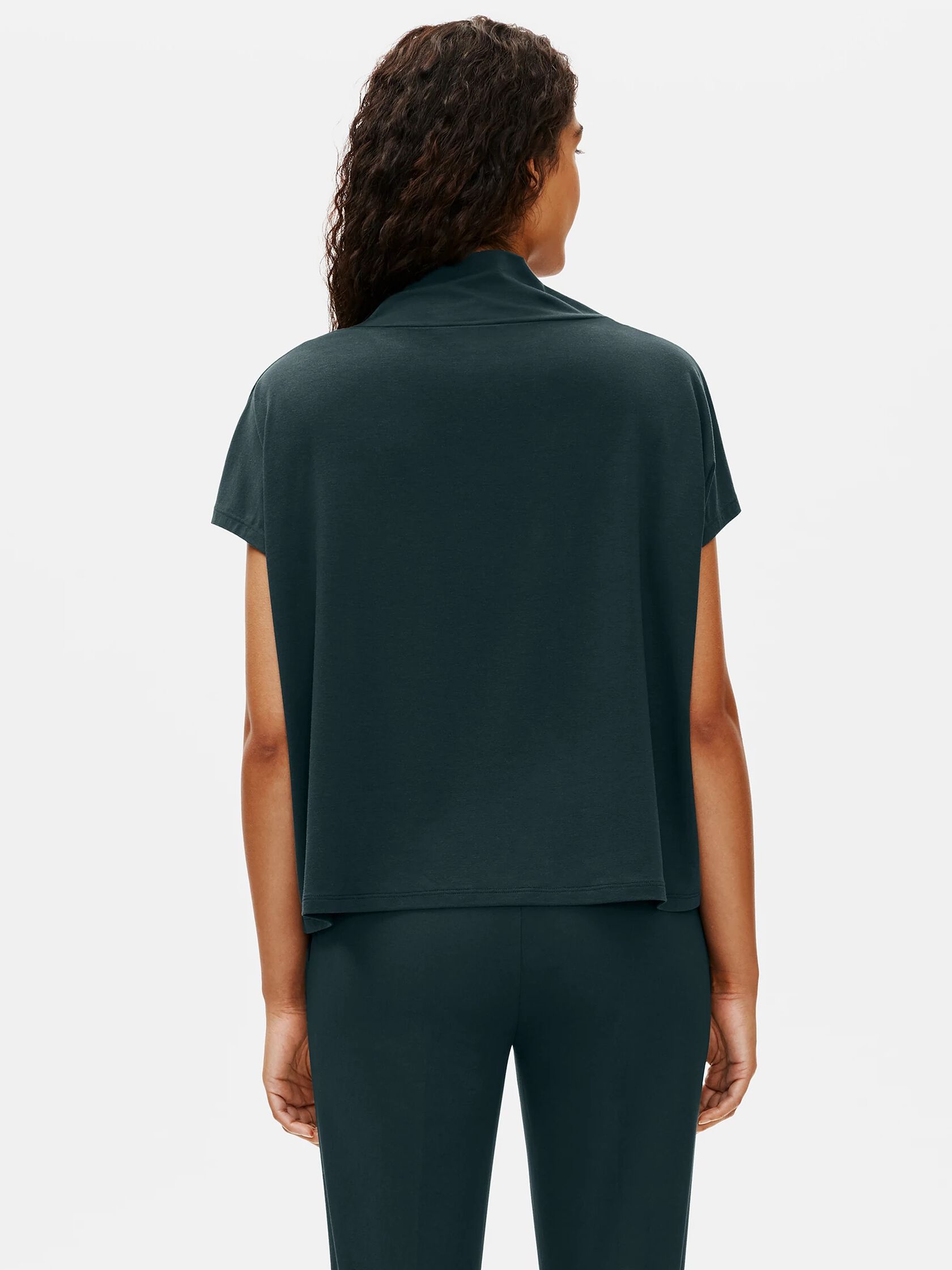 Fine Jersey Funnel Neck Top