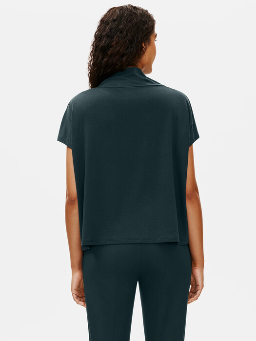 Fine Jersey Funnel Neck Top