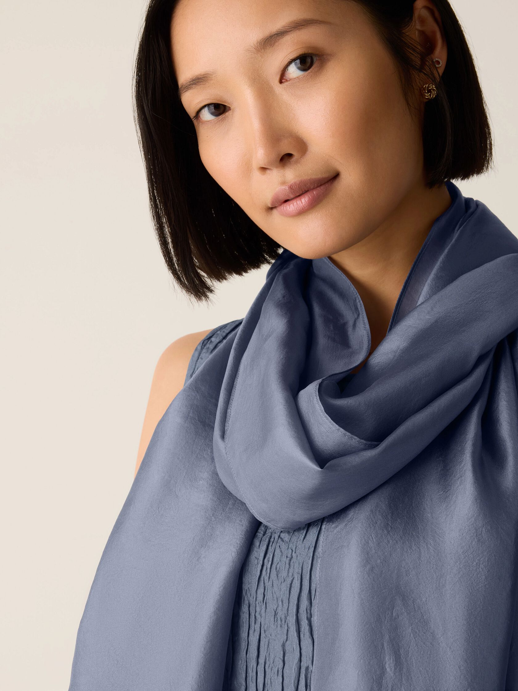 Washed Organic Silk Scarf