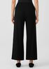 Stretch Jersey Knit Wide-Leg Pant