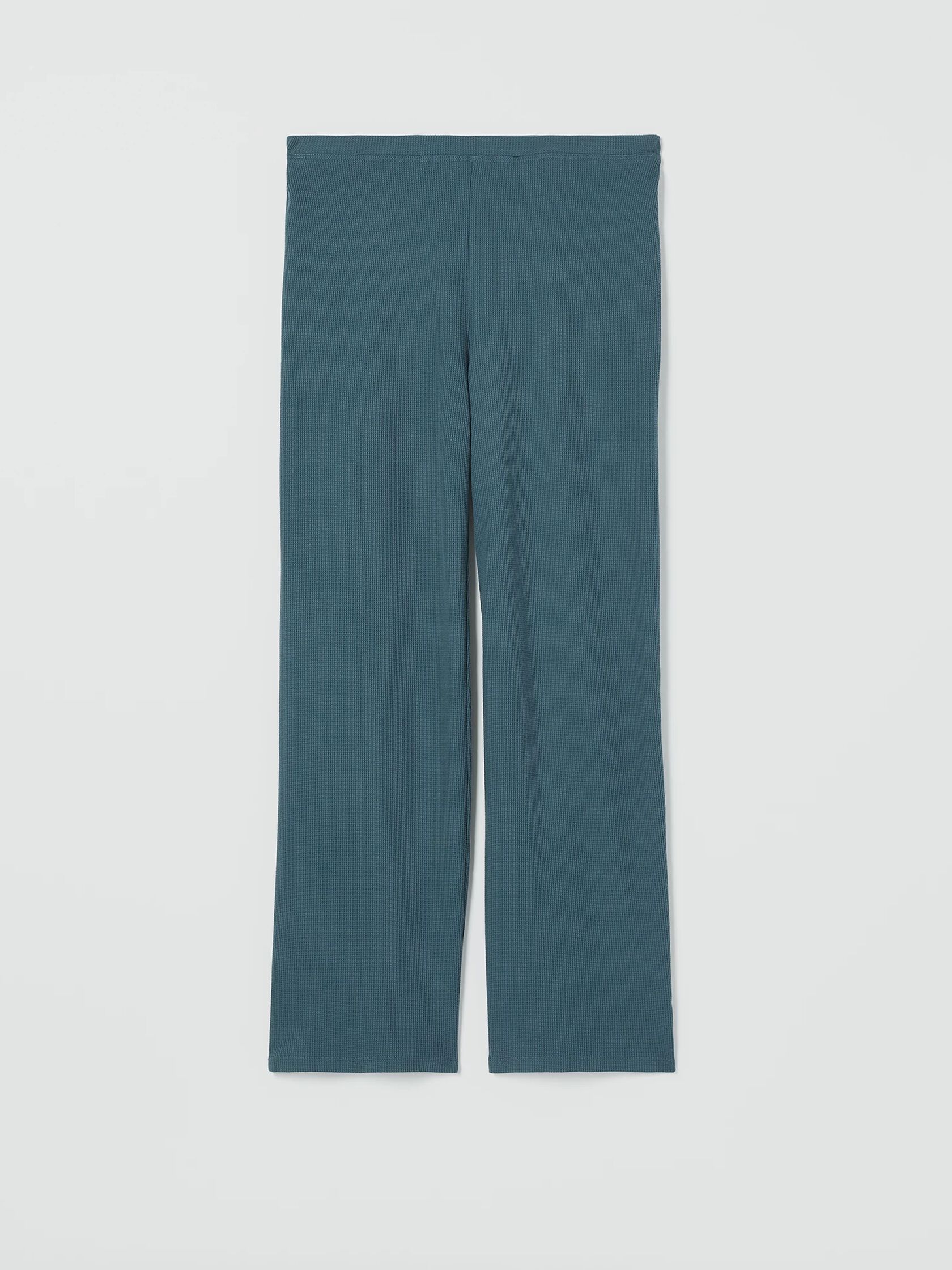 Cozy Waffle Knit Straight Pant