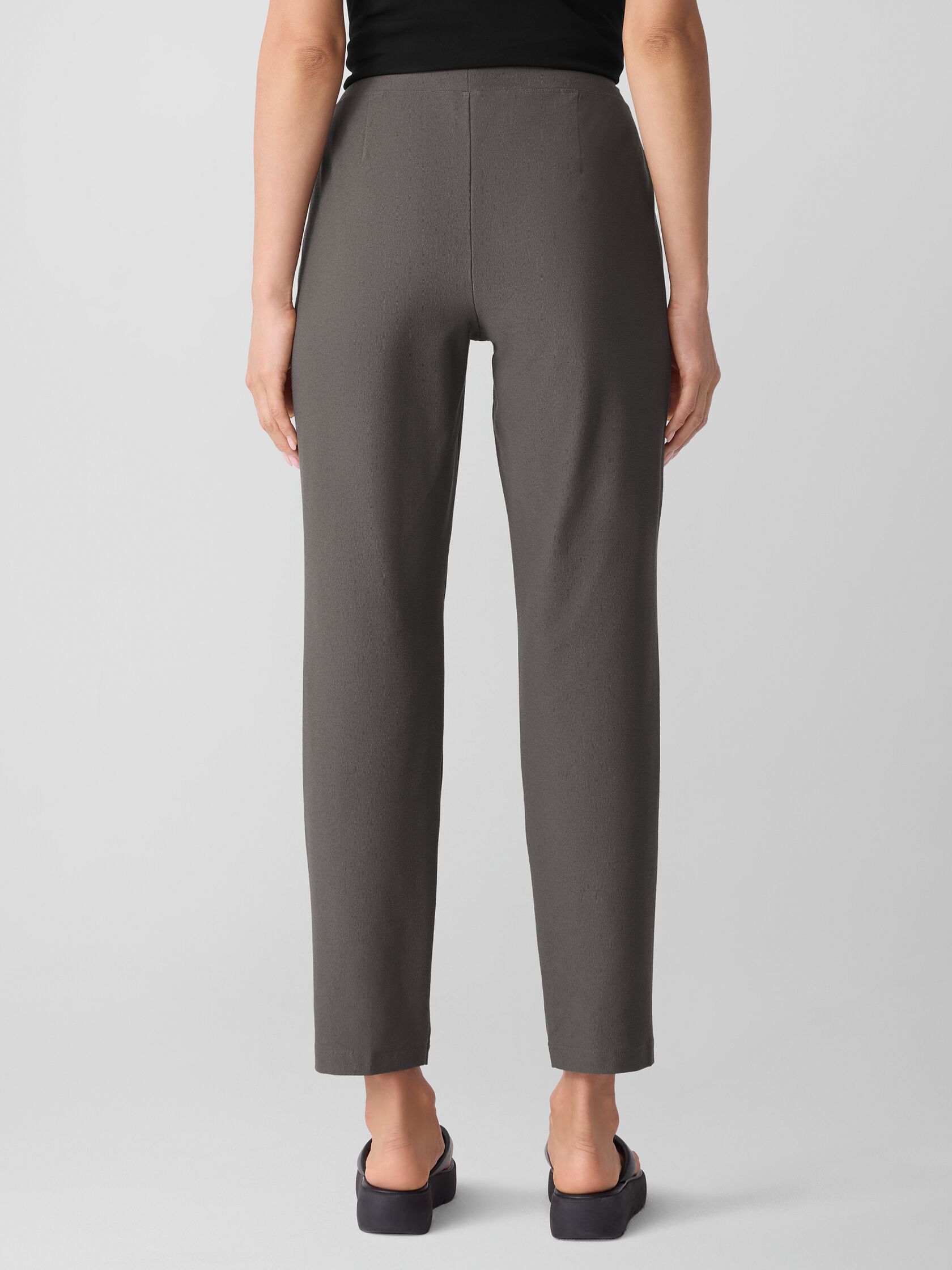 Washable Stretch Crepe Slim Pant