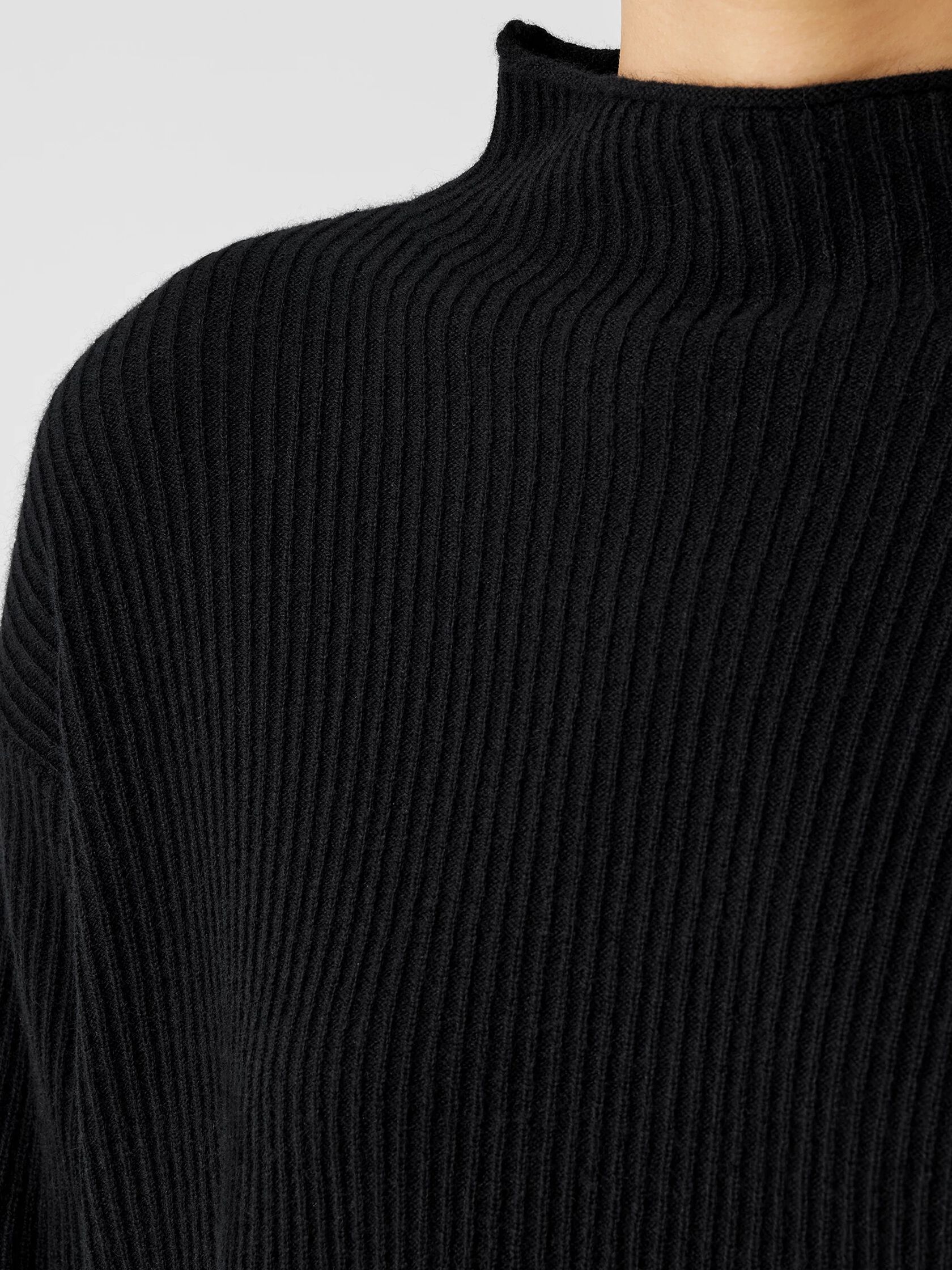 Italian Cashmere Funnel Neck Top