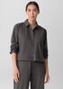Washed Organic Cotton Poplin Classic Collar Short Shirt