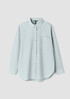 Washed Organic Cotton Poplin Classic Collar Long Shirt