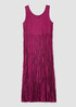 Crushed Silk Tiered Dress