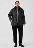Eggshell Recycled Nylon Short Coat