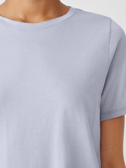 Organic Pima Cotton Jersey Round Neck Tee