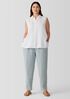 Garment Dyed Organic Linen Tapered Pant