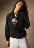 Cotton Blend Stripe Stitch Flight Jacket
