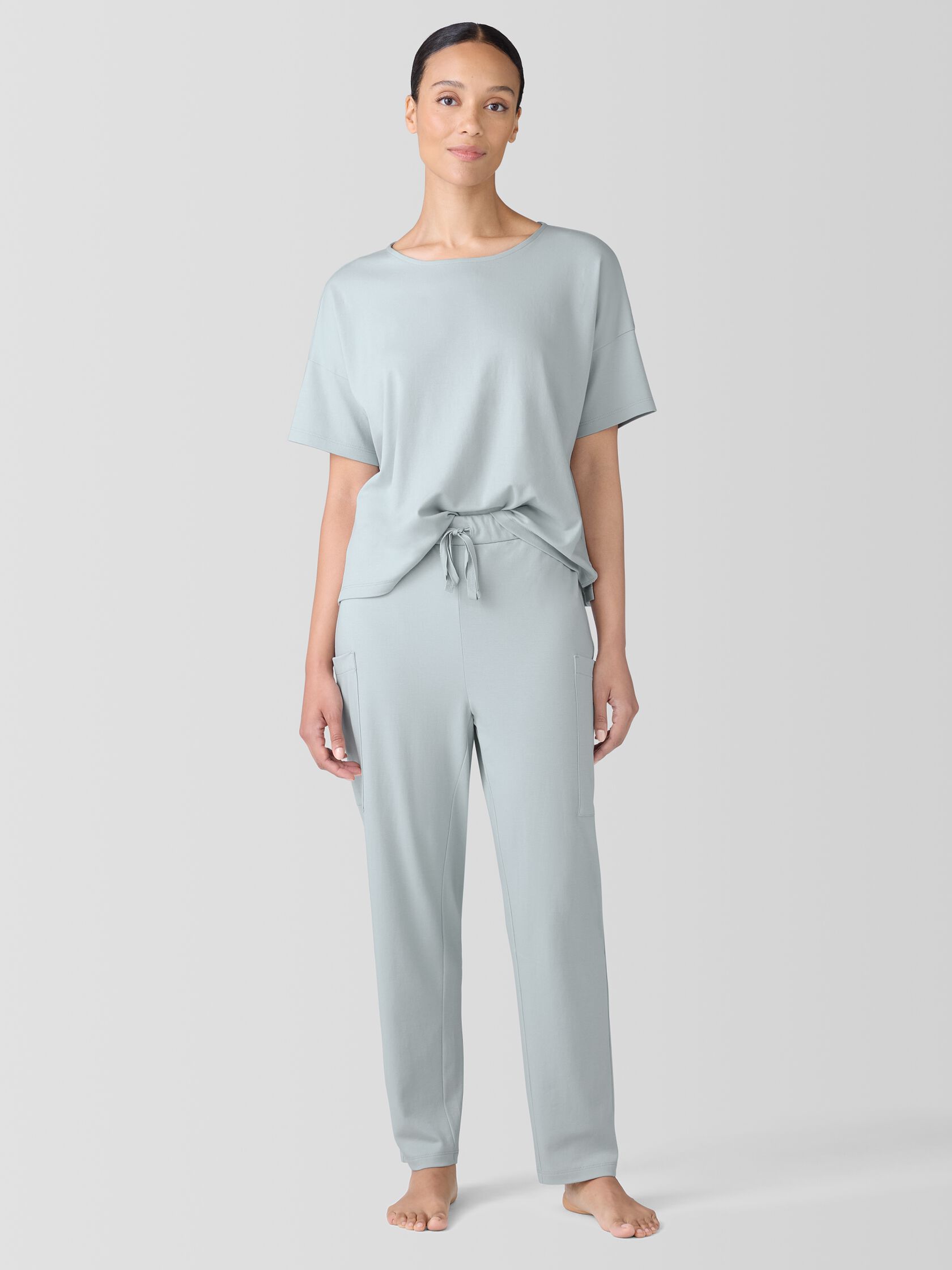 Organic Cotton Interlock Slouchy Sleep Pant