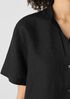 Organic Handkerchief Linen Band Collar Shirt