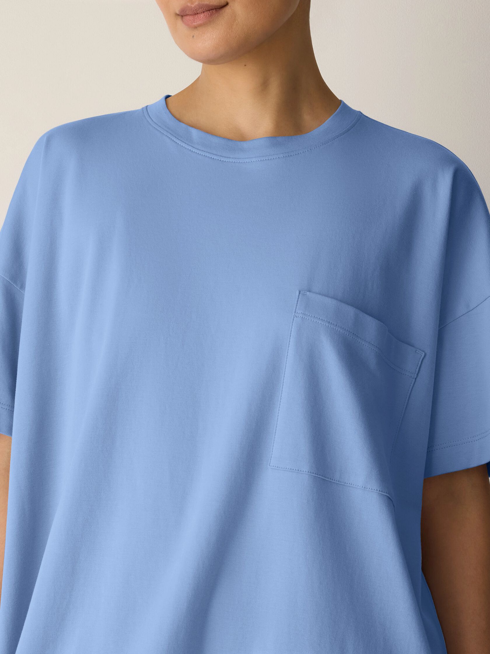 Organic Cotton Interlock Crew Neck Sleep Dress