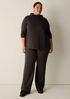 Cozy Brushed Terry Hug Funnel Neck Top