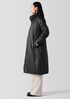 Eggshell Recycled Nylon Long Coat