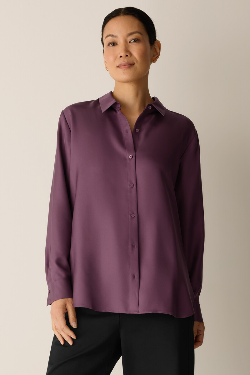 silk dress shirts 22MM Mulberry Basic Mens Shirt Black L light coats and knitwear Season Ideal for spring and early autumn Fashion Silky Satin Shirt Mens