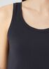 Pima Cotton Stretch Jersey Scoop Neck Tank