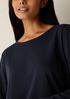 Organic Cotton Interlock Crew Neck Sleep Top
