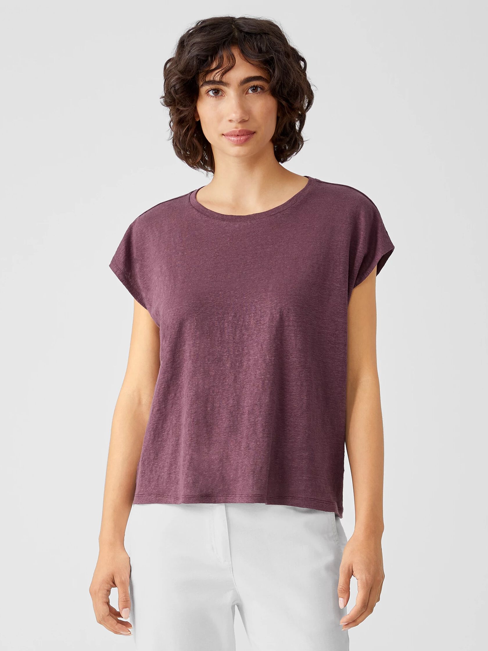 Organic Linen Jersey Square Top