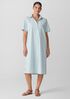 Washed Organic Cotton Poplin Classic Collar Shirtdress