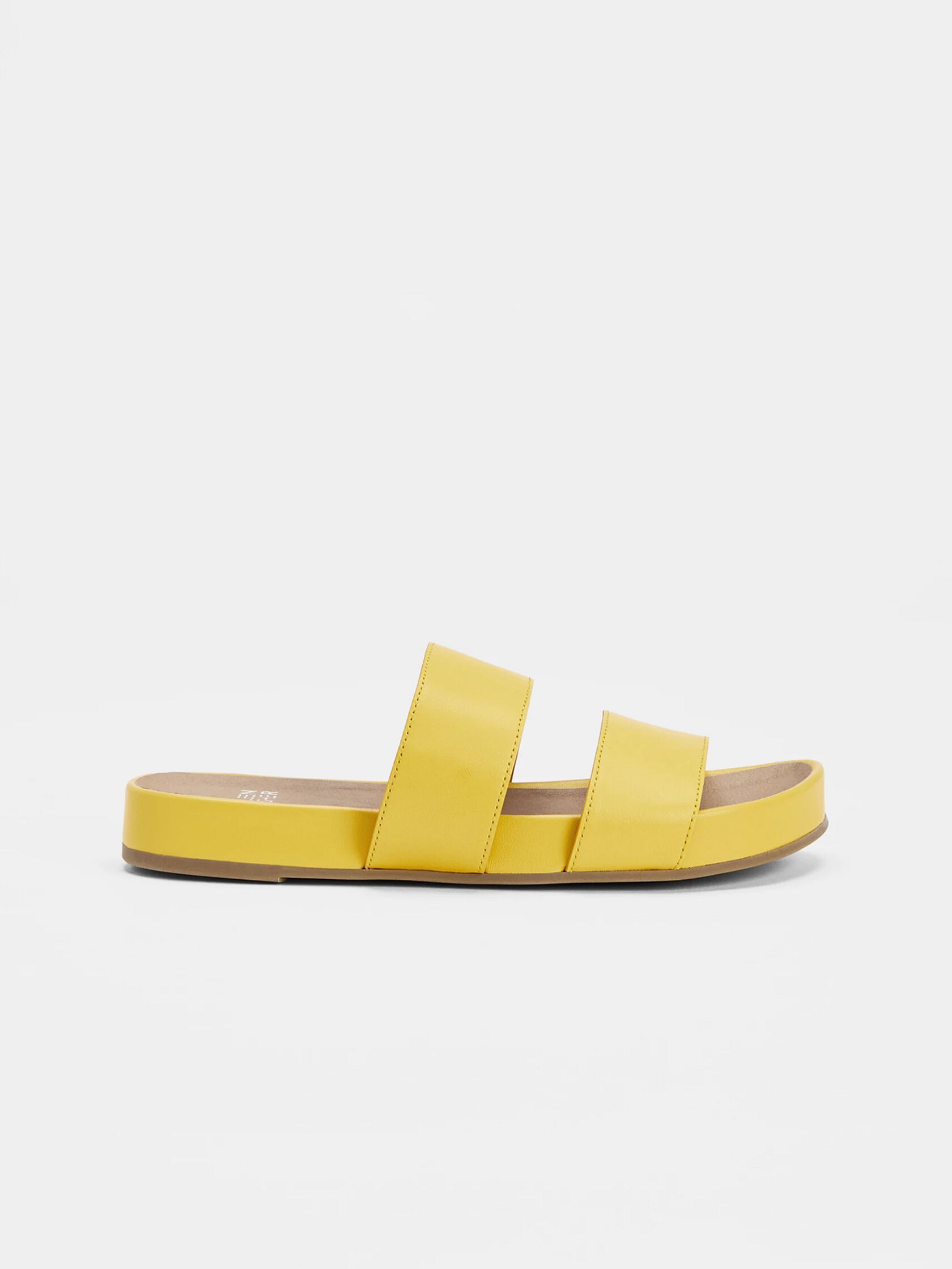 Deed Smooth Leather Slide Sandal