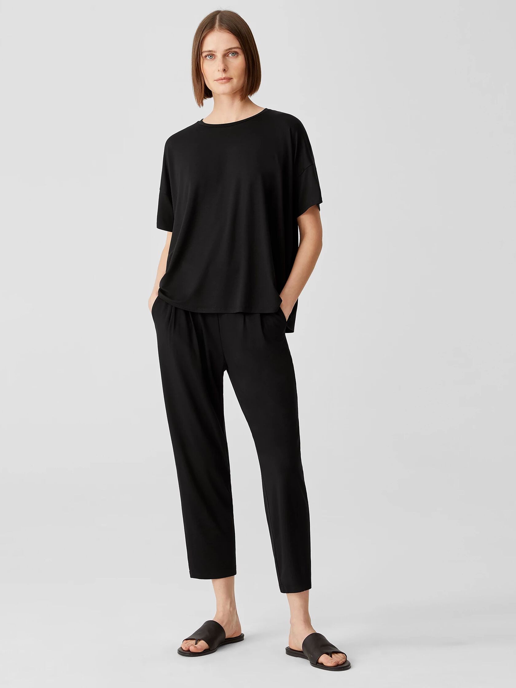 Viscose Jersey Pleated Pant