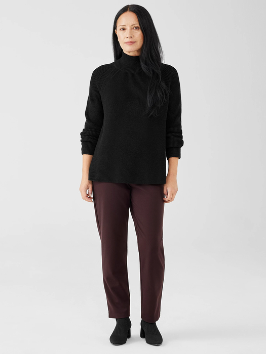 Merino Turtleneck Top in Regenerative Wool