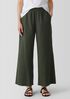 Organic Cotton Ripple Wide-Leg Pant