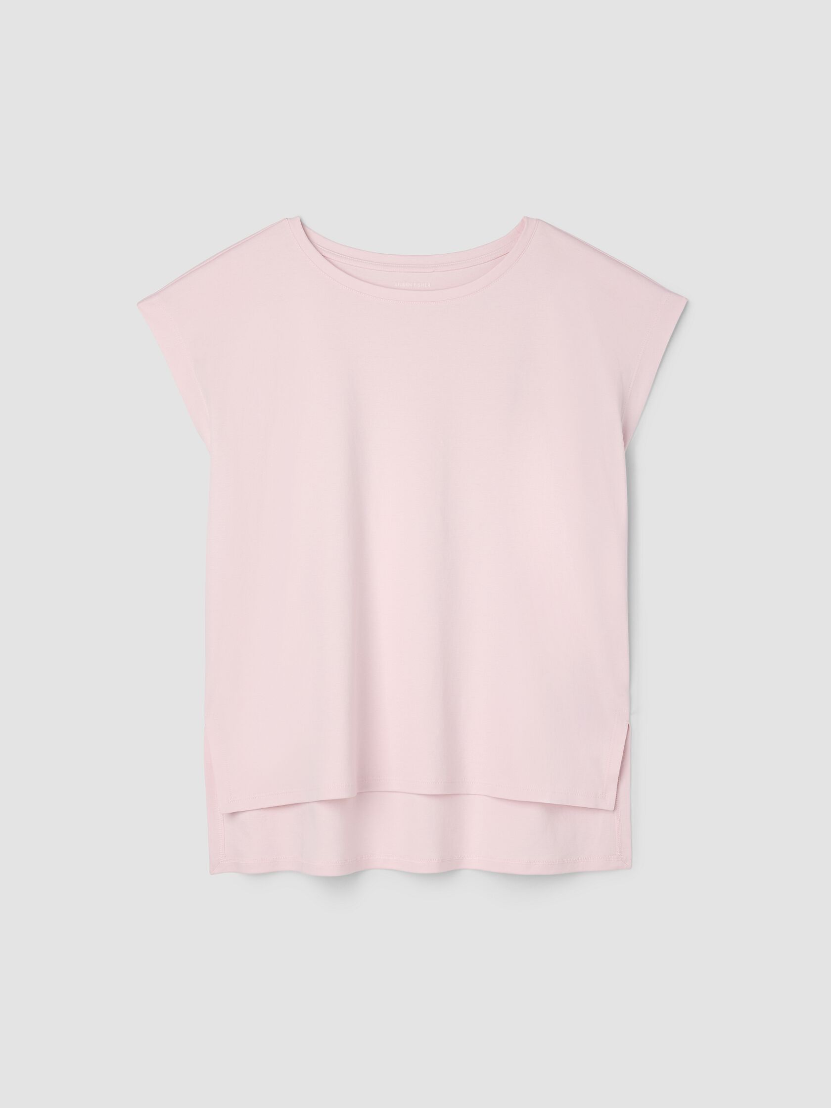 Organic Cotton Interlock Jewel Neck Sleep Tee