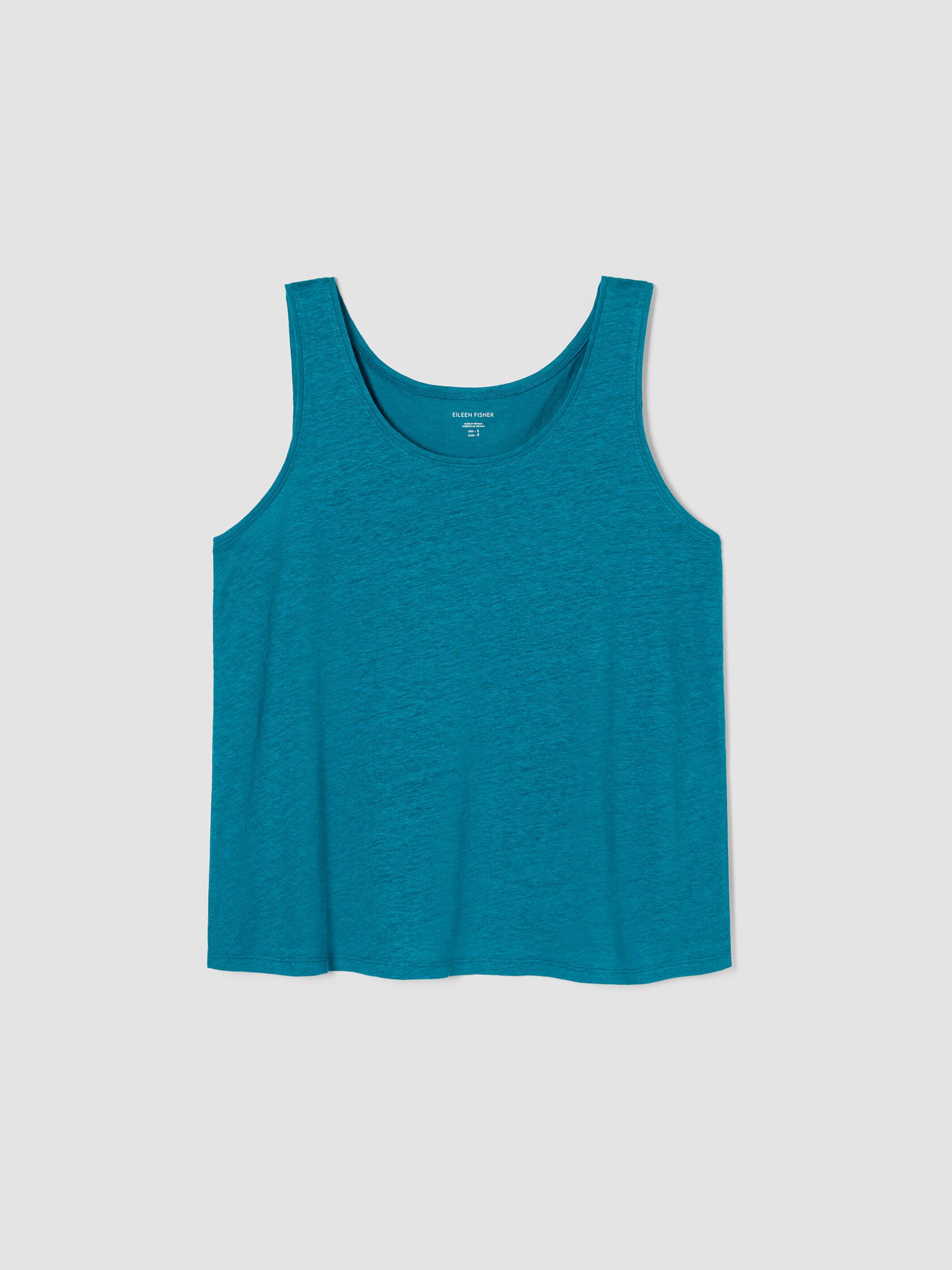 Organic Linen Jersey Scoop Neck Tank